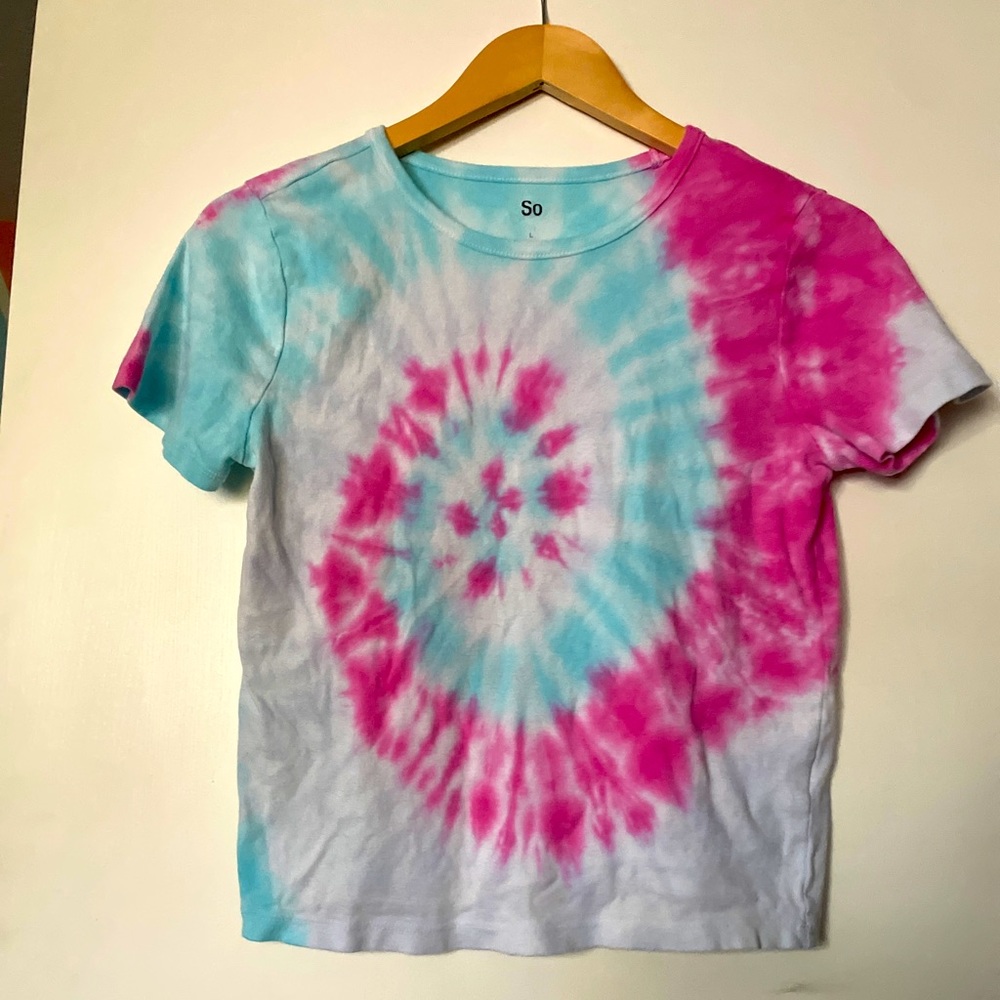 pink blue tie dye